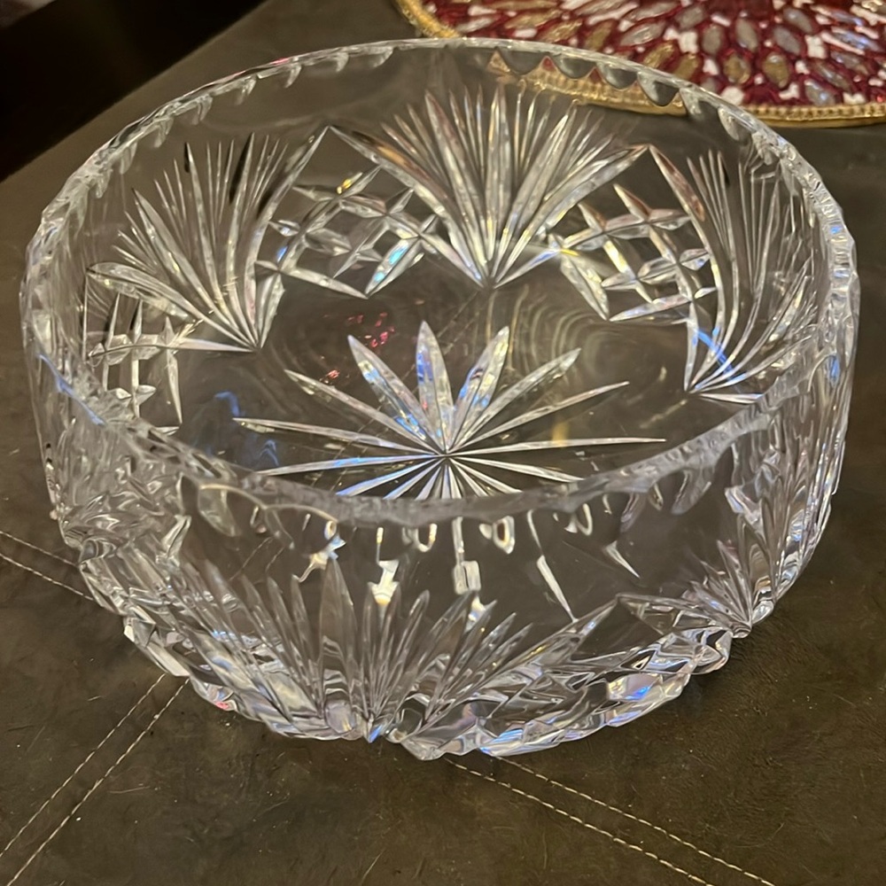 Gorham Cut Crystal Large Decorative Bowl